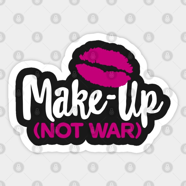 Make-up not war Sticker by LaundryFactory